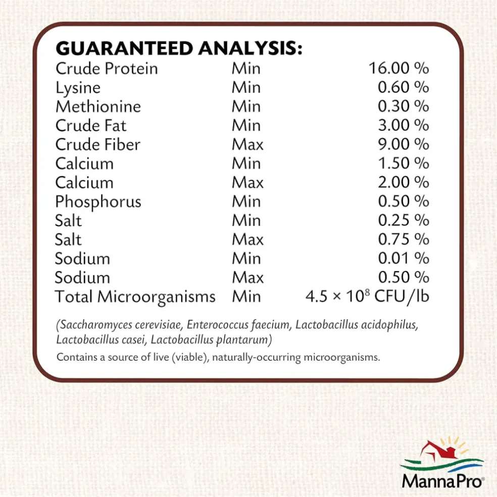 Manna Pro 16% All Flock Crumbles with Probiotics (8 lb)