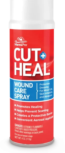 Manna Pro Cut-Heal Wound Care for Cuts, Abrasions & Skin Irritation