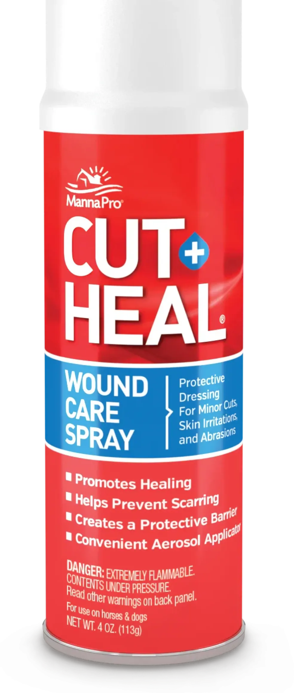 Manna Pro Cut-Heal Wound Care for Cuts, Abrasions & Skin Irritation