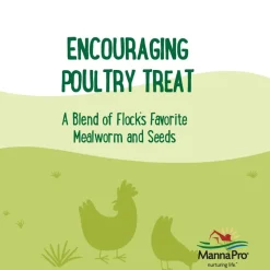 Manna Pro Farmhouse Favorites Mealworm Coop Cakes for Poultry (3 cakes)