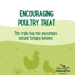 Manna Pro Farmhouse Favorites Triple Bug Mix Poultry Treat (2 lb)