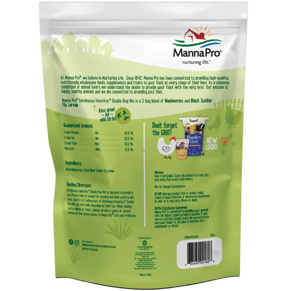 Manna Pro Farmhouse Favorites Double Bug Mix Poultry Treat (2 lb)