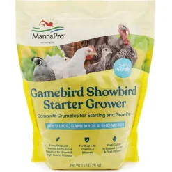 Manna Pro Gamebird Showbird Starter Grower Complete Crumbles (5 lb)