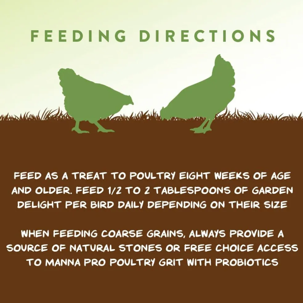 Manna Pro Garden Delight Poultry Treats for Chickens (2.25 lb)