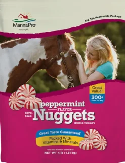 Manna Pro Peppermint Bite-Sized Nugget Treats for Horses (4 lb)