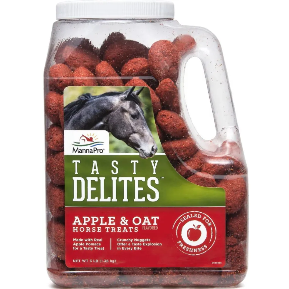 Manna Pro Tasty Delites Apple & Oat Treats For Horse (3 lb)