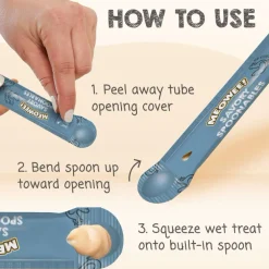 Meowee! Savory Spoonables Lickable Treats For Cat -Variety Pack (12 tubes)