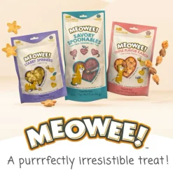 Meowee! Savory Spoonables Lickable Treats For Cat -Variety Pack (12 tubes)