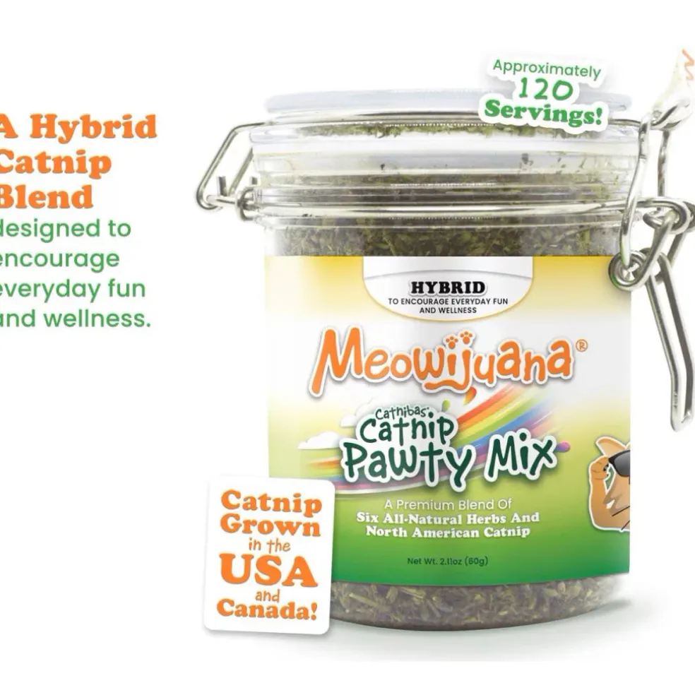 Meowijuana Catnibas Catnip Pawty Mix Premium Blend (2.11 oz)