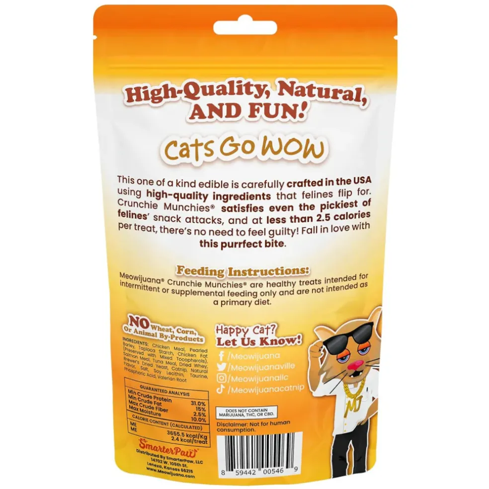 Meowijuana Crunchie Munchies Chicken Flavor Catnip Treats (3 oz)