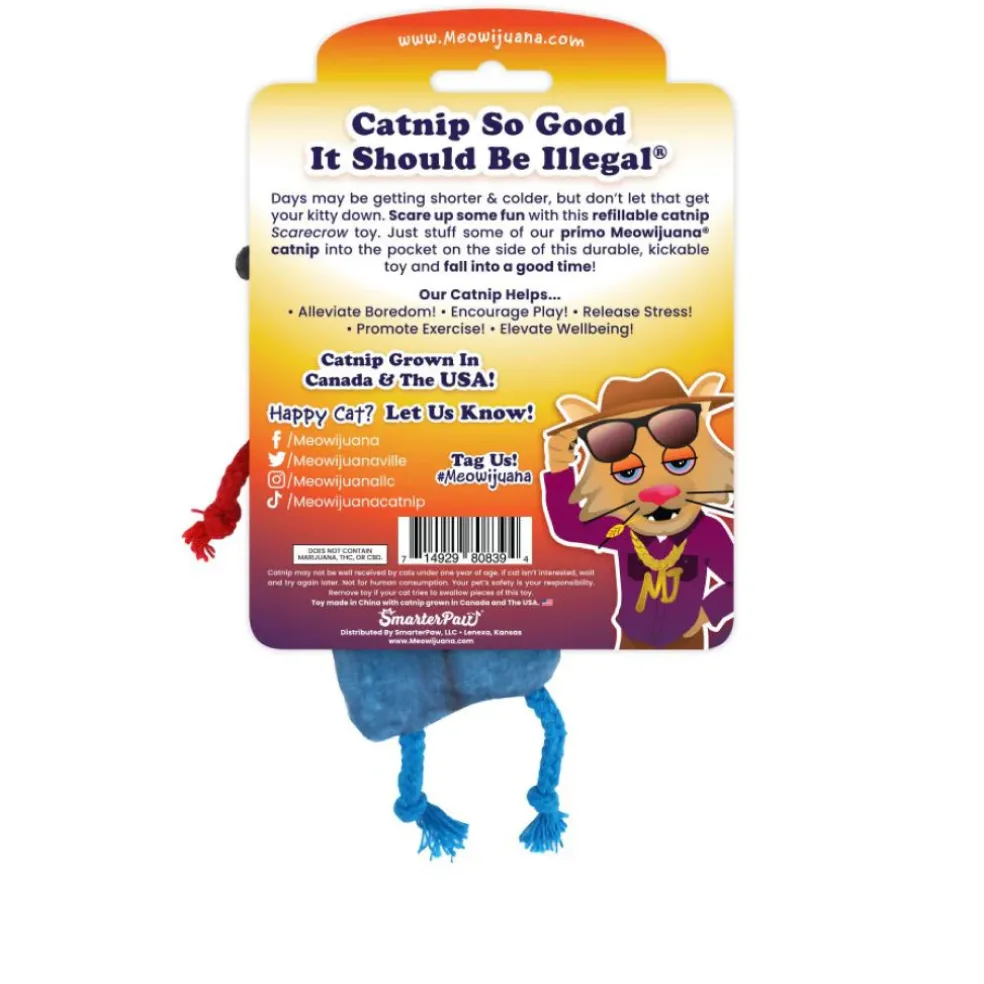 Meowijuana "Get Spooked" - Scarecrow Fillable Catnip Toy For Cats