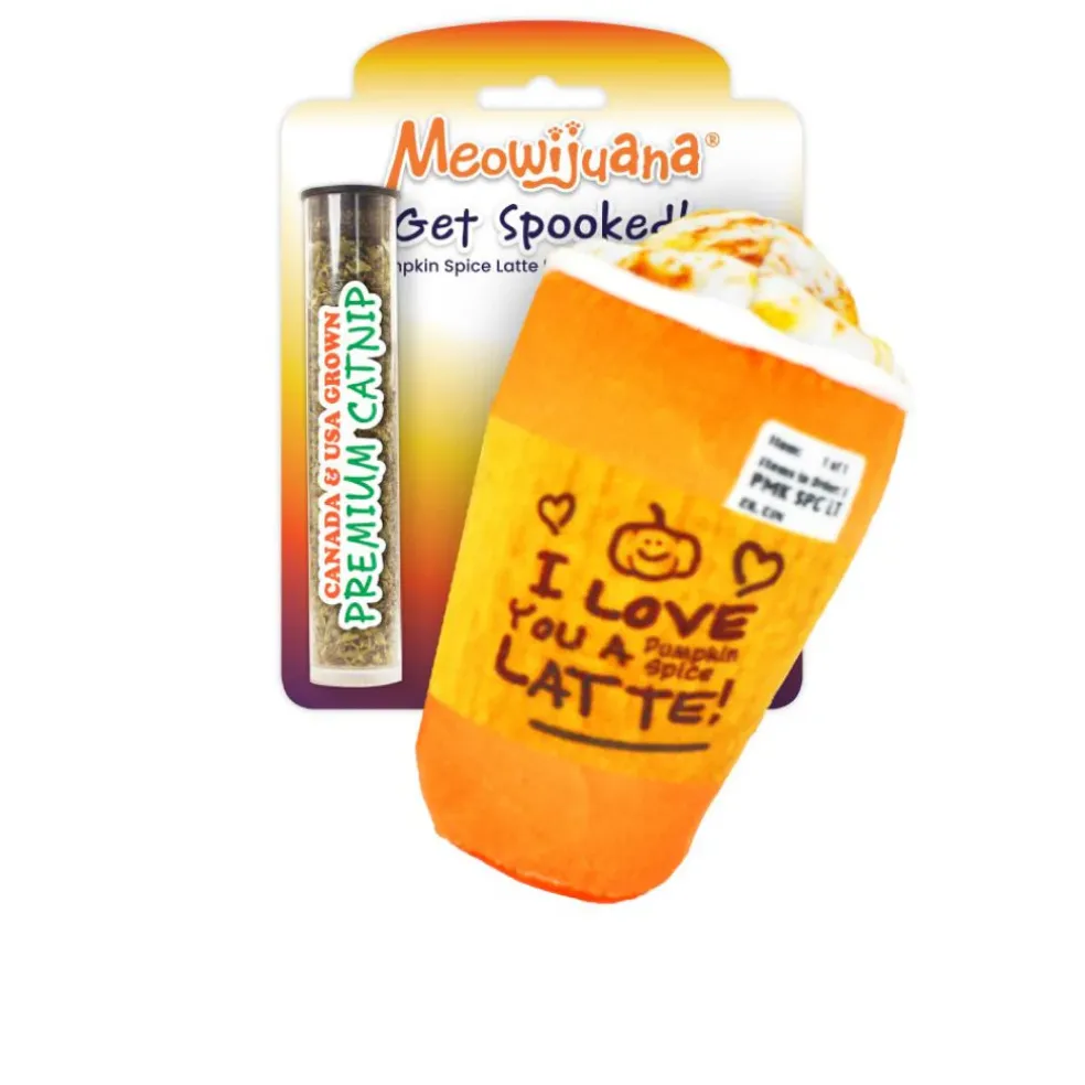 Meowijuana "Get Spooked" - Spiced Latte Fillable Catnip Toy