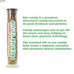 Meowijuana Get Twisted Candy Cane Fillable Catnip Toy
