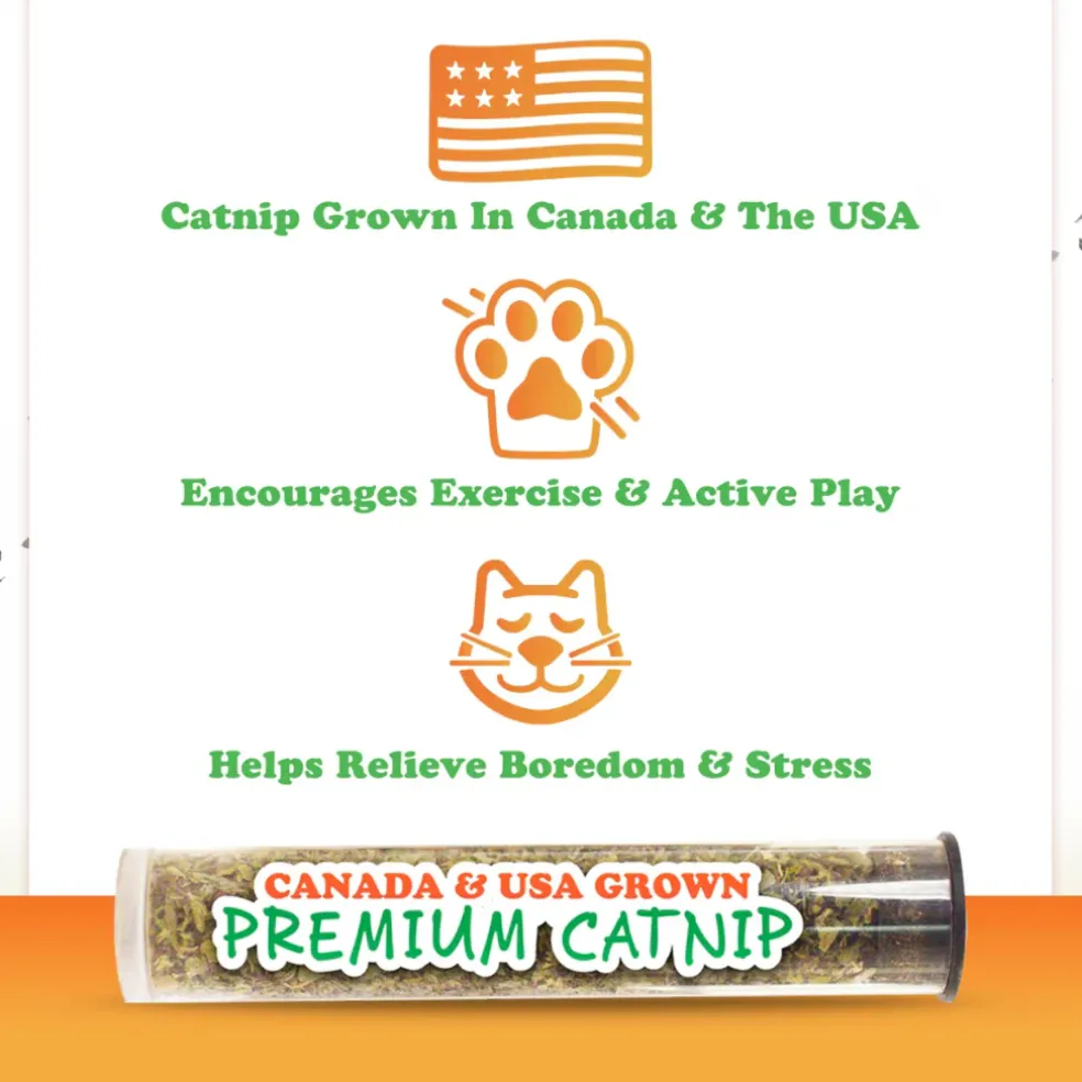 Meowijuana Refillable Get Stuffed Stocking Catnip Toy