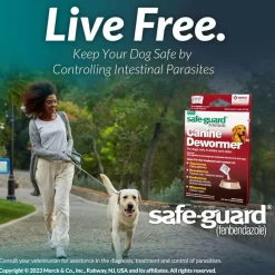 Merck Safe-Guard Canine Dewormer for Dogs 6 weeks and older (4 gram x 3 sachets)