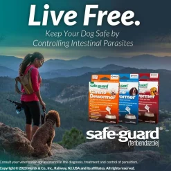 Merck Safe-Guard Canine Dewormer for Dogs 6 weeks and older (2g x 3 sachets)