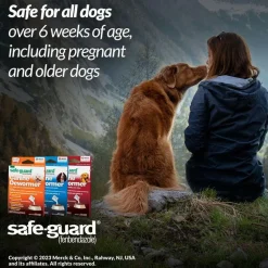 Merck Safe-Guard Canine Dewormer for Dogs 6 weeks and older (2g x 3 sachets)