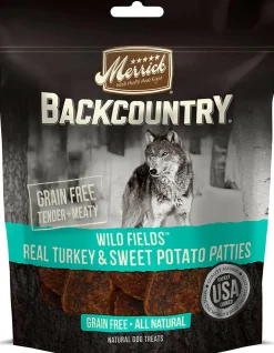 Merrick Backcountry Wild Prairie Turkey and Sweet Potato Pattie Dog Treats (4 oz)