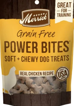 Merrick Power Bites Soft & Chewy Grain Free Real Chicken Dog Treats (6 oz)