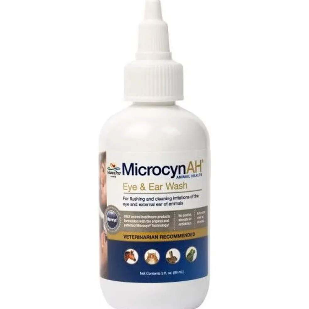 MicrocynAH Ear & Eye Wash For Pets (3 oz)