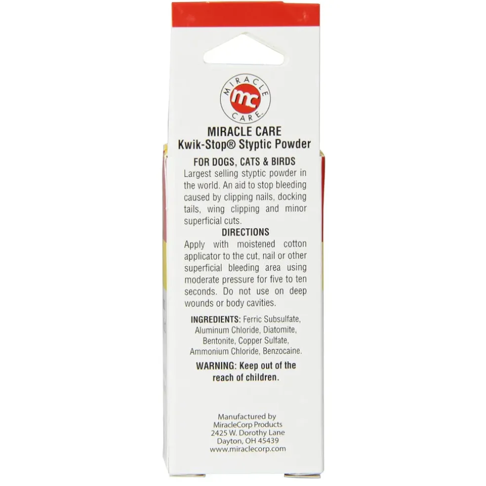 Miracle Care Kwik-Stop Styptic Powder for Dogs, Cats & Birds