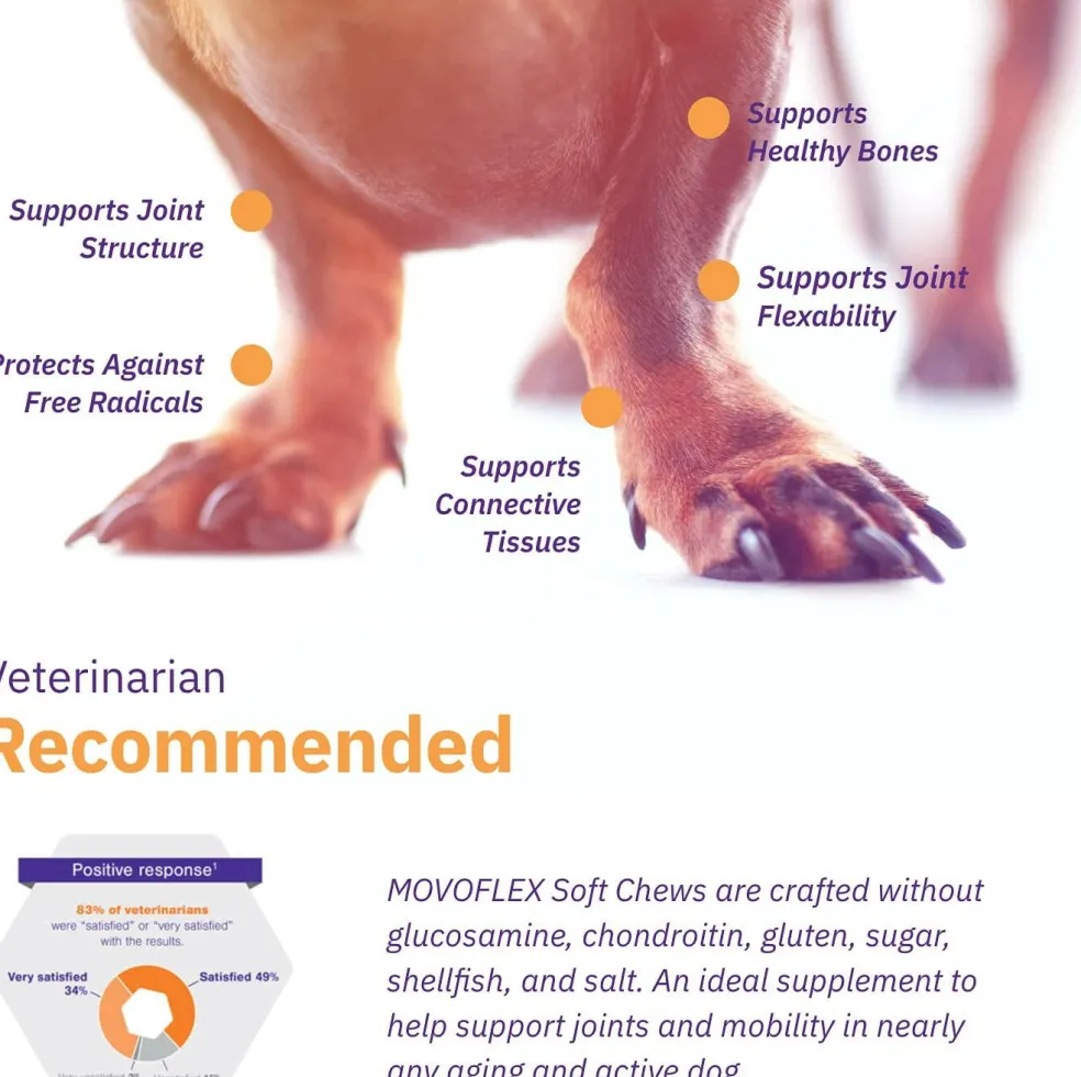 MovoFlex Joint Support for Medium Dogs (60 soft chews)