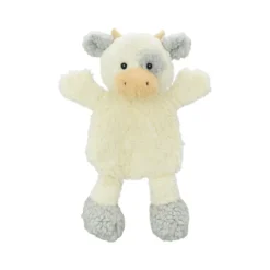 MultiPet Crinkle Cow Flattie Plush Dog Toy, Assorted Colors, 15"