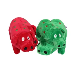 MultiPet Holiday Globlet Plush Dog Toy, Assorted Colors, 9"