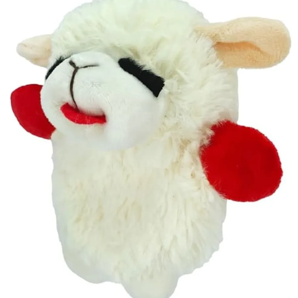 MultiPet Mini Lamb Chop Crinkle Dog Toy 6" (X-Small)