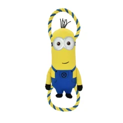 MultiPet Minions Rope Tug Dog Toy, Assorted Characters (Bob 16