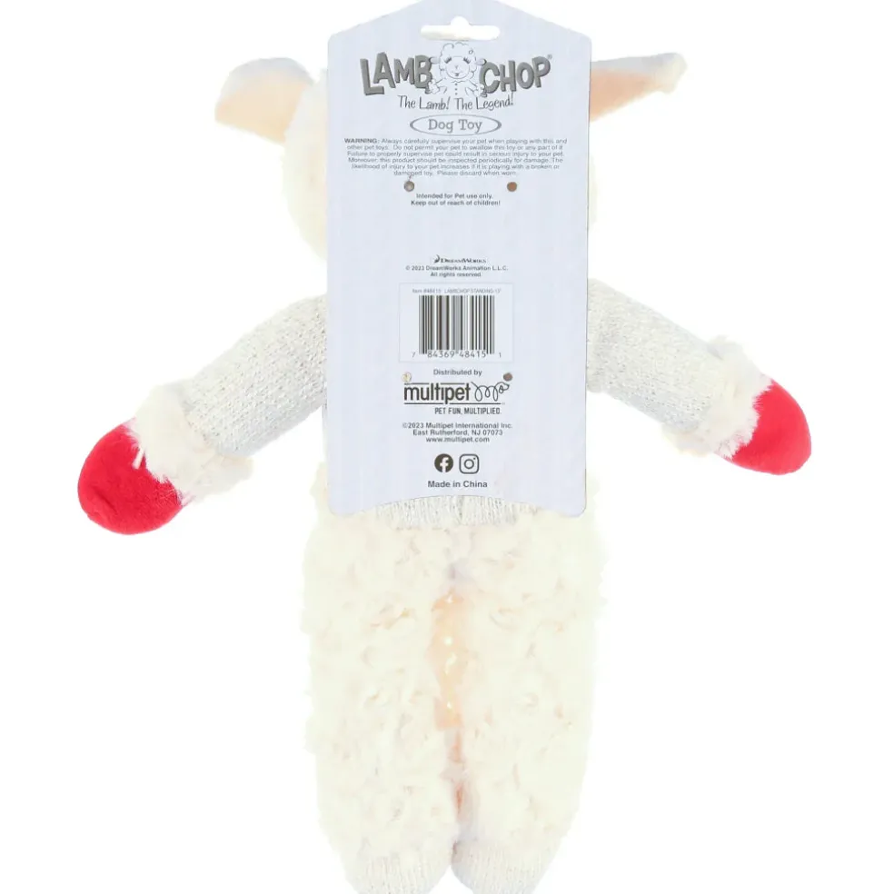 Multipet Standing Lamb Chop Plush Squeaky Toy For Dogs