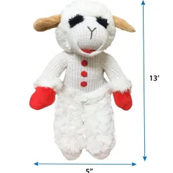 Multipet Standing Lamb Chop Plush Squeaky Toy For Dogs