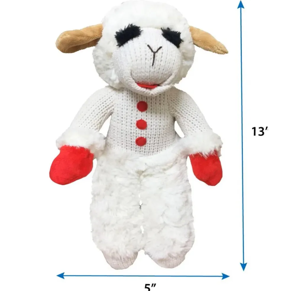 Multipet Standing Lamb Chop Plush Squeaky Toy For Dogs