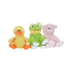 MutliPet Floppy Moppy Plush Dog Toy, Assorted Animals, 7.5"