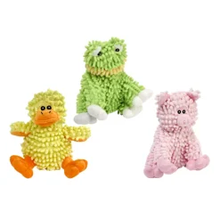 MutliPet Floppy Moppy Plush Dog Toy, Assorted Animals, 7.5"