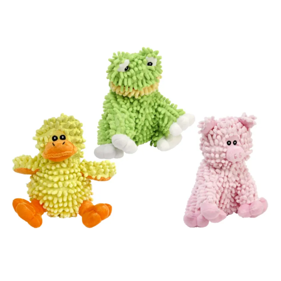 MutliPet Floppy Moppy Plush Dog Toy, Assorted Animals, 7.5"