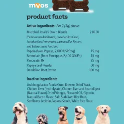 MYOS Canine Probiotic Chews for Dogs (60 chews)