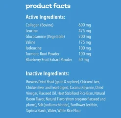 MYOS Muscle and Mobility Collagen Chews for Dogs, 180g (60 chews)