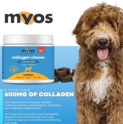 MYOS Muscle and Mobility Collagen Chews for Dogs, 180g (60 chews)