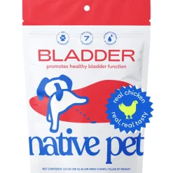 Native Pet Bladder Urinary Tracts Chicken Chews Dog Supplement