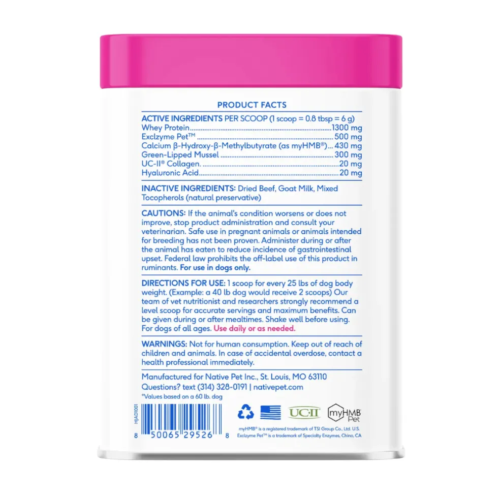 Native Pet Hip & Joint Advanced Care for Dogs