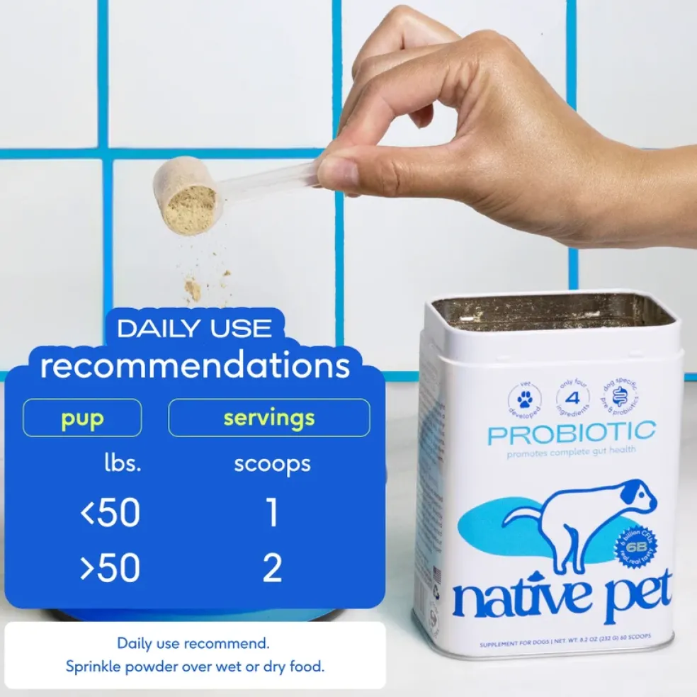 Native Pet Probiotic & Prebiotic Powder for Dogs