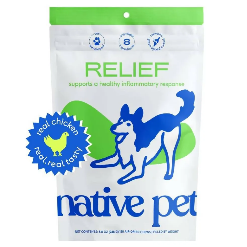Native Pet Relief Joint Support Chicken Chews For Dogs