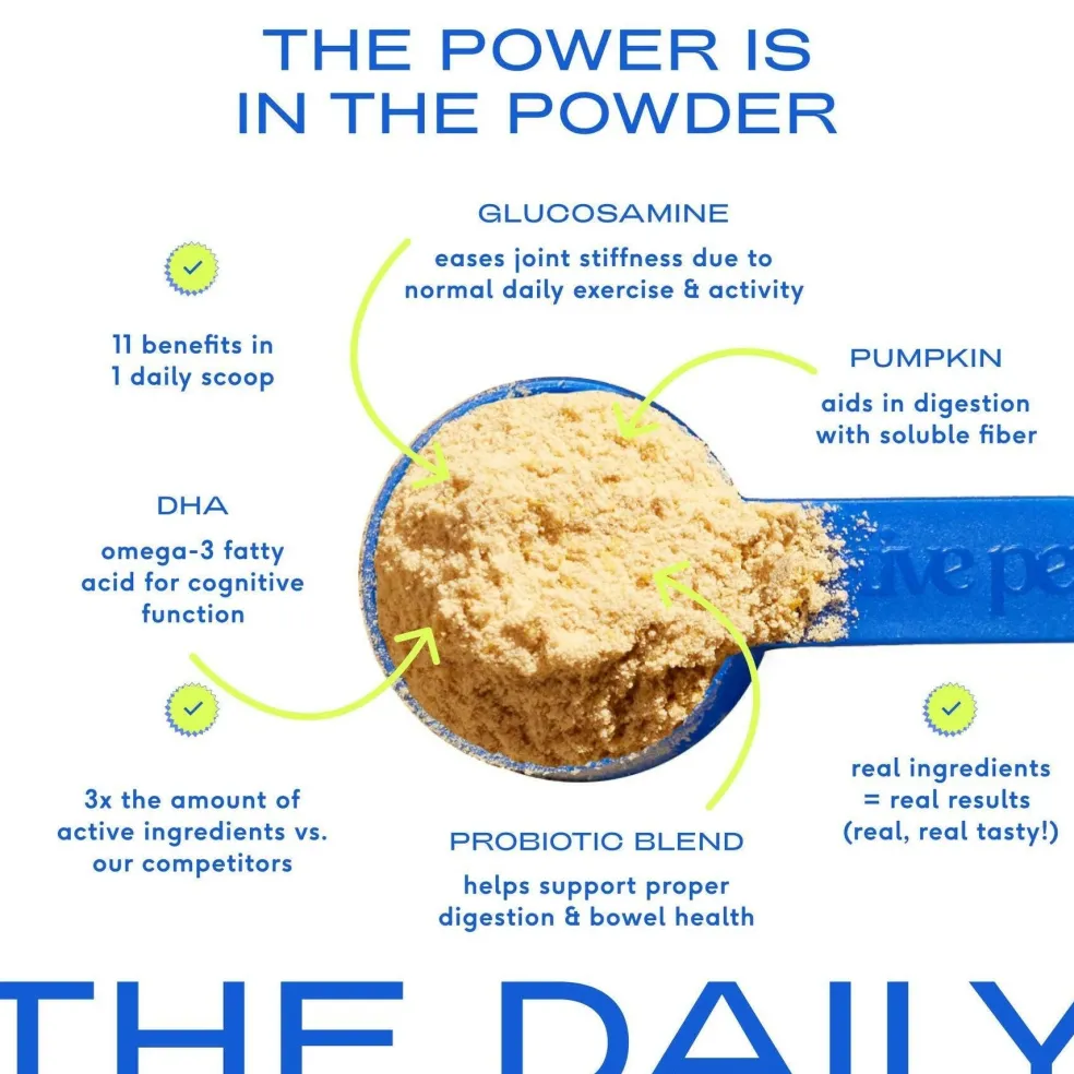 Native Pet The Daily Powder Supplement 11-in-1 Multivitamins for Dogs