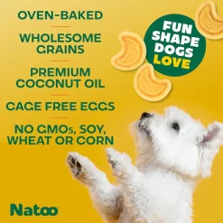 Natoo Crunchy Biscuits Coconut & Mango Flavor Dog Treats, 8-oz