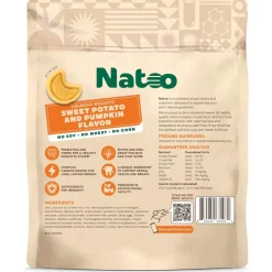 Natoo Crunchy Biscuits Sweet Potato & Pumpkin Flavor Dog Treats, 8-oz