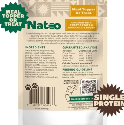Natoo Meal Topper or Treat Chicken, Sweet Potato Broccoli in Broth Dog Food