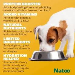 Natoo Meal Topper or Treat Chicken, Sweet Potato Broccoli in Broth Dog Food