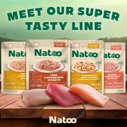 Natoo Meal Topper or Treat Chicken & Brown Rice in Broth Cat Food