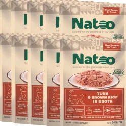 Natoo Meal Topper or Treat Tuna & Brown Rice in Broth Cat Food